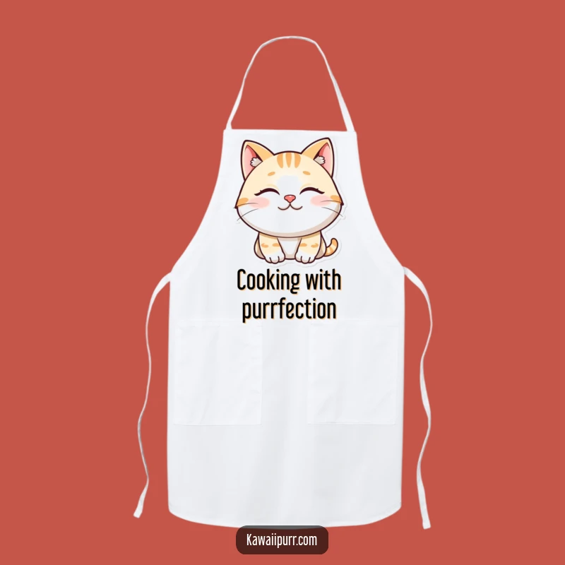 Funny Content Cat Apron: Cook with Purrfect Peace