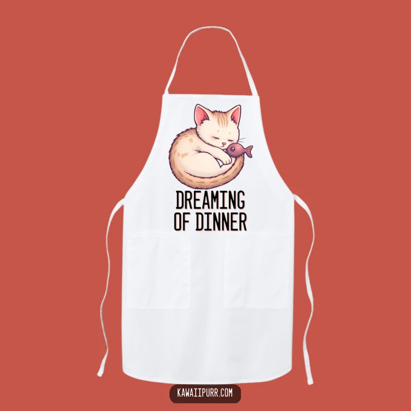 Funny Kitten Fish Dream Apron: Hilarious Kitchen Gear for Cat Lovers Who Dream Big
