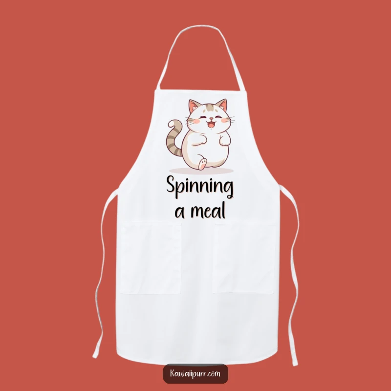 Kitchen Funny Cat Tail Apron, Dizzy Feline Chef Wear, Practical Funny Gift