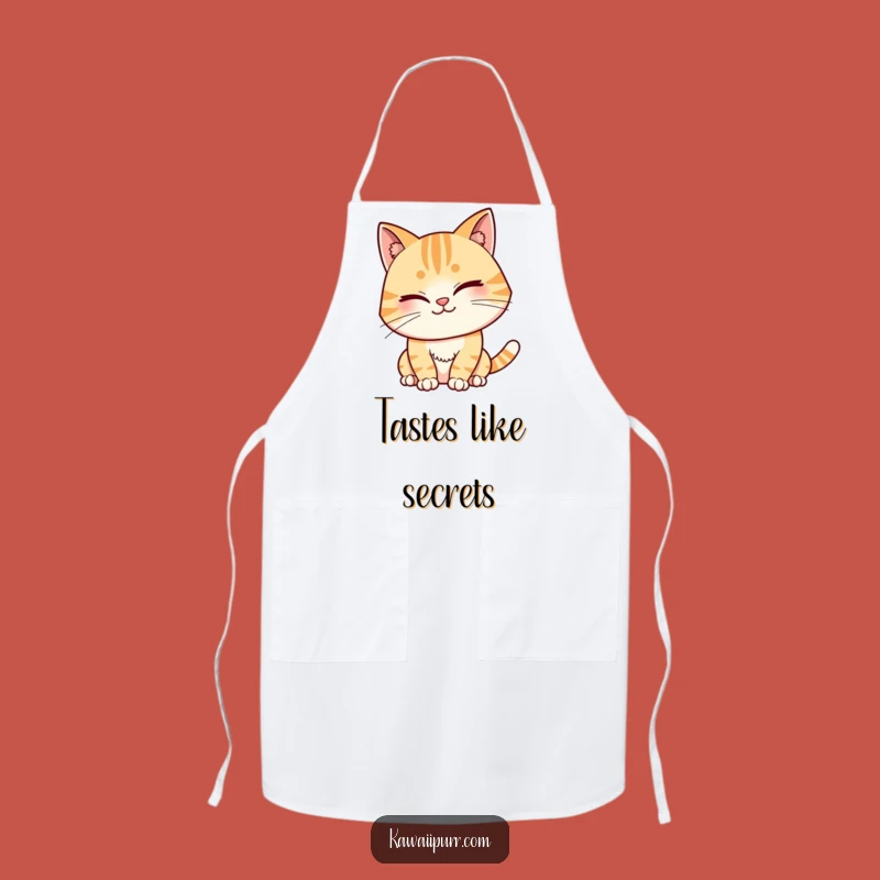 Funny Winking Cat Apron: Kitchen Mischief with a Grin, Perfect Funny Gift!