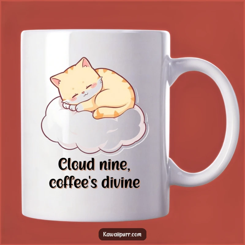 Funny Sleepy Cat Cloud Mug A Purrfectly Contented Feline Friend Funny Gift Idea