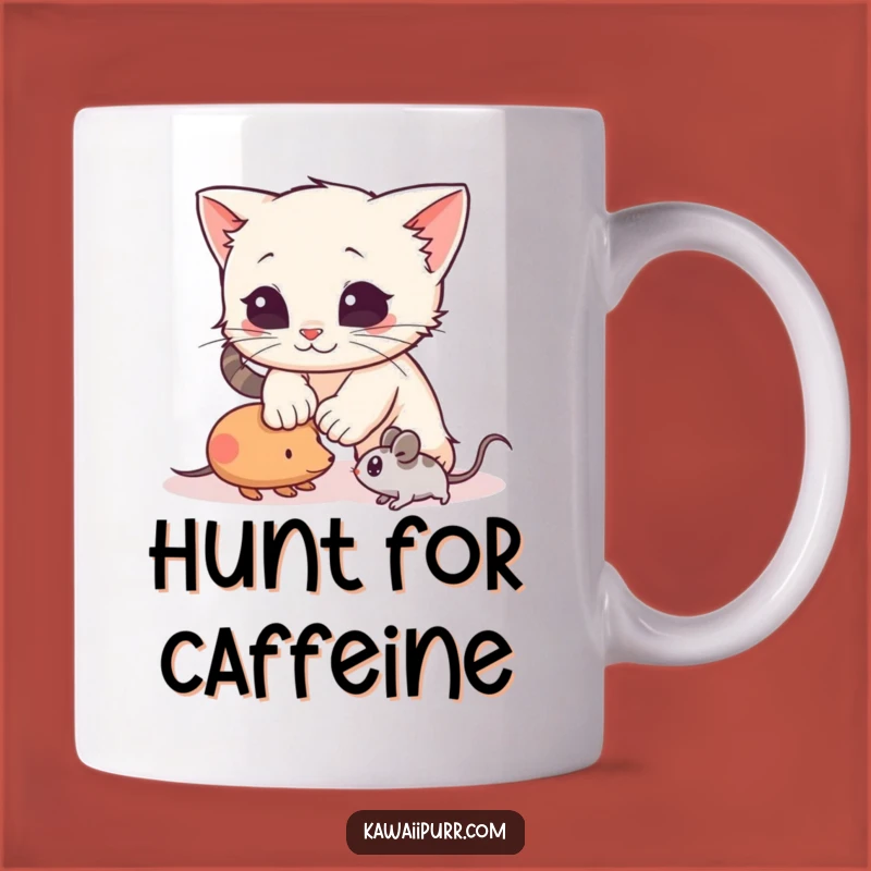Funny Pouncing Kitten Mug: Energetic Playful Character, Perfect Funny Gift for Active Cat Lovers!