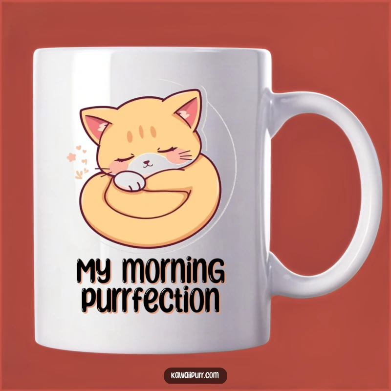 Funny Sleepy Cat Mug: Adorable Purring Feline is the Perfect Gift for Cat Lovers