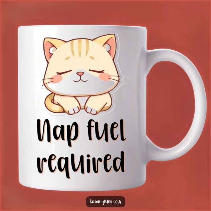 Funny Sleepy Cat Mug: Peaceful Dozing Feline Comfort Gift!