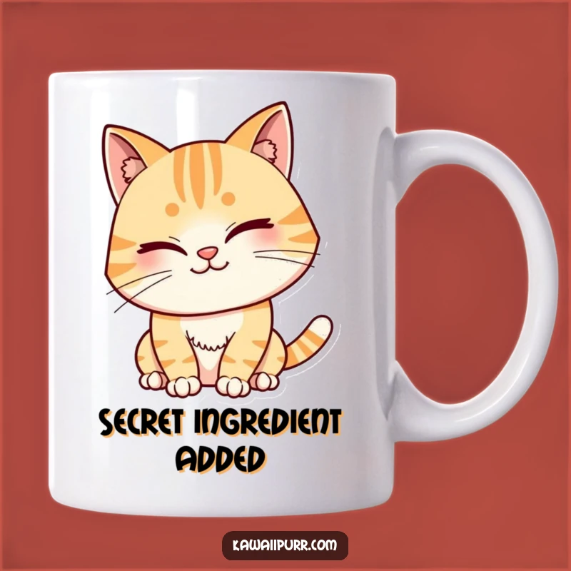 Funny Winking Cat Mug: Mischievous Grin Character, Perfect Funny Gift for Jokers!
