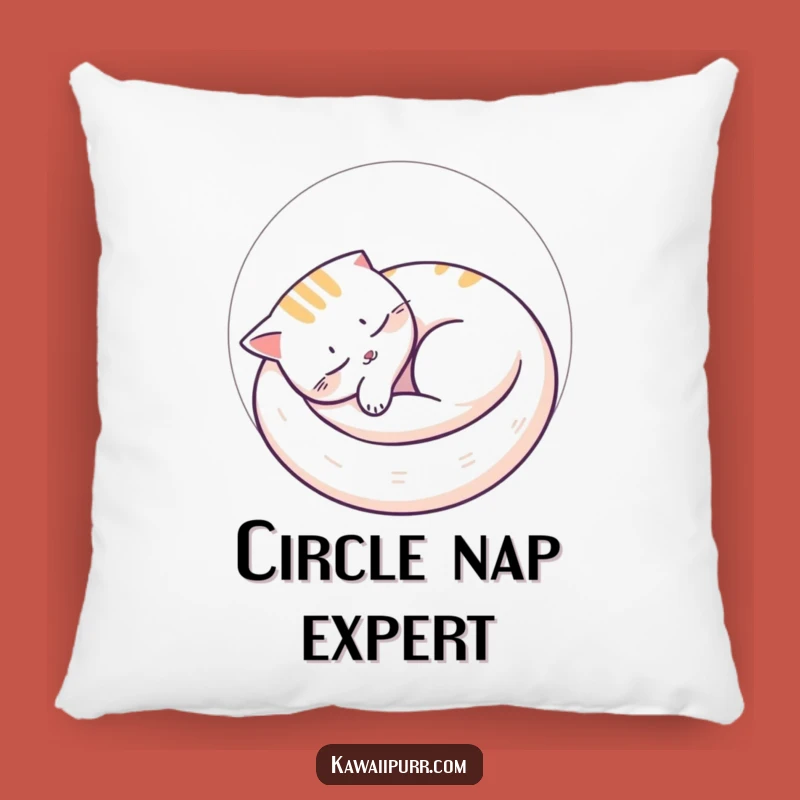 Funny Cat Nap Pillow: Peaceful Slumber, Comfy Cozy Accent, Perfect Gift