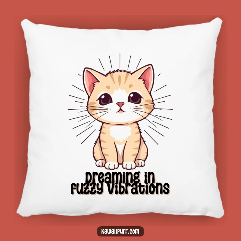 Funny Kitten Purr Pillow: Cozy Cushion for Cat Lovers, Infused with Playful Humor