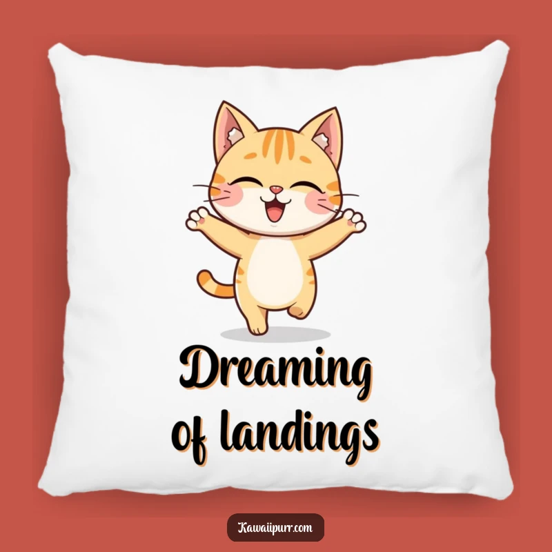 Funny Cat Hop Pillow: Soft Character Cushion, Comfy & Hilarious Gift