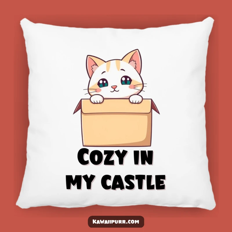 Funny Cat Box Peering Pillow: Cozy Feline Curiosity for a Hilarious, Comfortable Touch