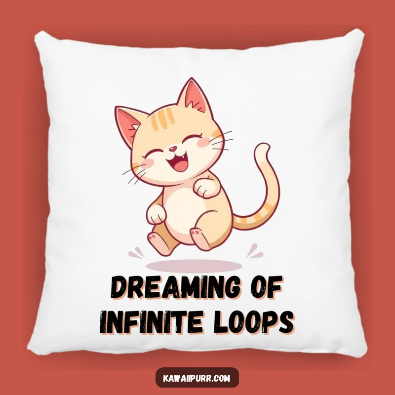 Funny Dizzy Cat Tail Chase Pillow: Cozy Comfort, Playful Fun, Best Funny Gift