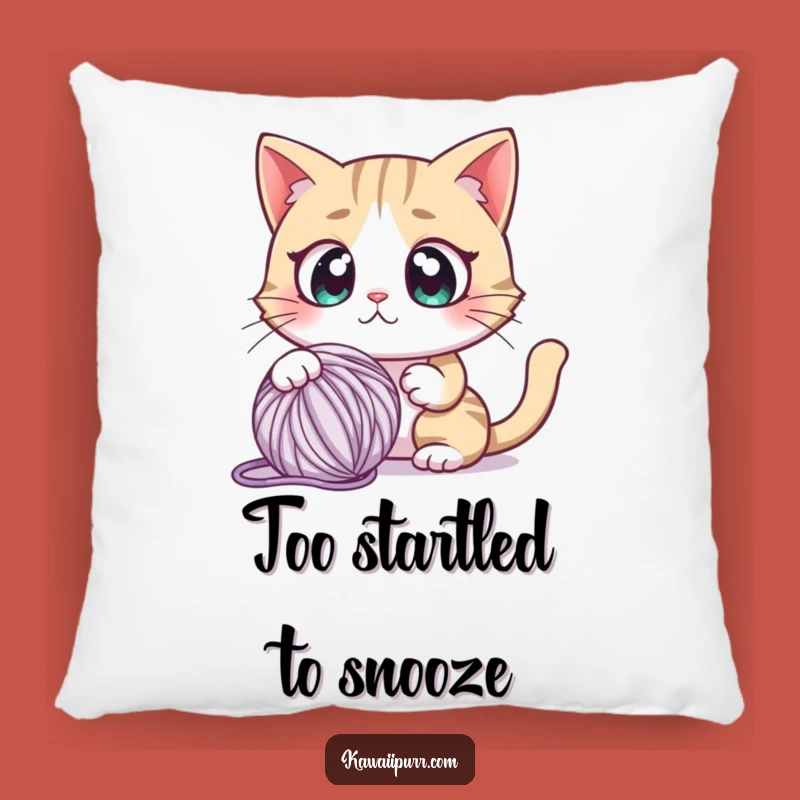 Funny Startled Cat Pillow: Comfy & Shocking Feline Throw Pillow Gift