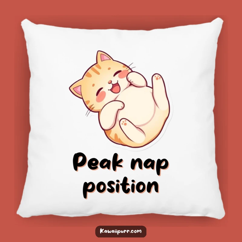 Funny Happy Cat Belly Pillow: Soft Rolling Feline Comfort, Cute Funny Gift