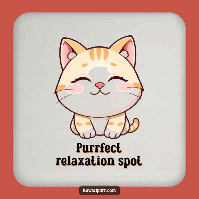 Funny Content Cat Coaster: Protect Surfaces with Peace