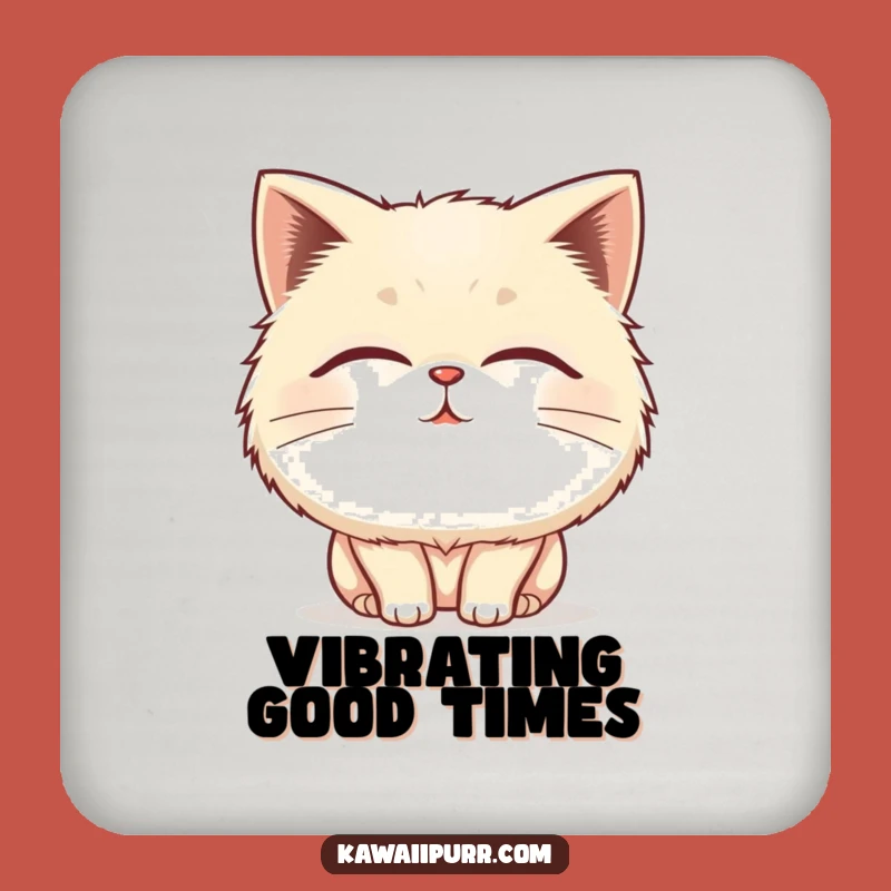 Funny Fluffy Cat Purring Coaster: Protect Surfaces with Purrfect Charm, Ideal Funny Gift