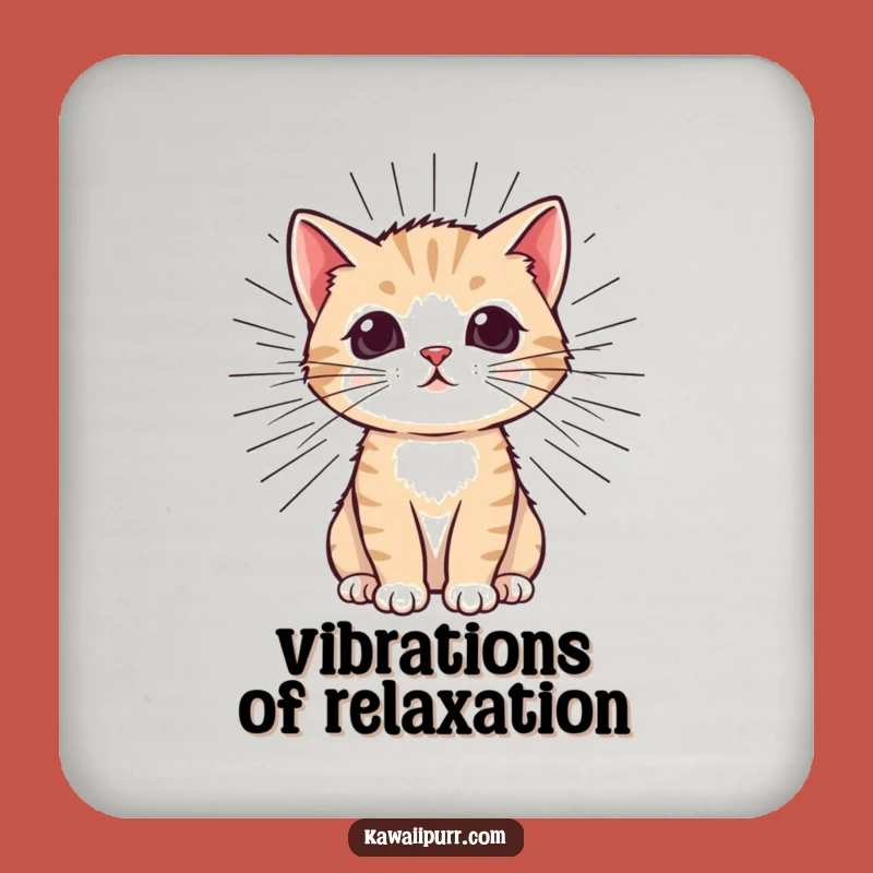 Funny Kitten Purr Drink Coasters: Protect Surfaces with Adorable and Humorous Cat Art