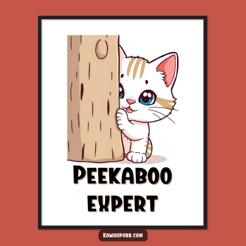 Funny Mischievous Cat Poster: Adorn Your Walls with Feline Hijinks, A Hilarious Gift!