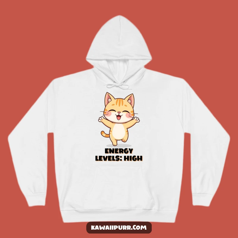 Funny Cat Hop Hoodie: Cozy Character Sweatshirt, Playful Gift for Cat Lovers