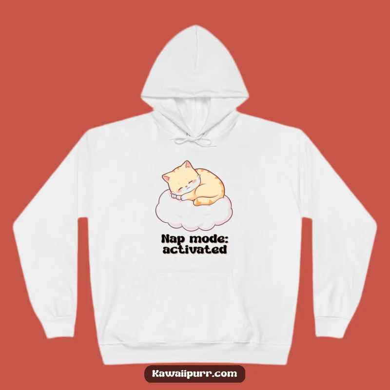 Funny Sleepy Cat Cloud Hoodie Ultimate Comfort Cute Feline Friend Funny Gift Apparel