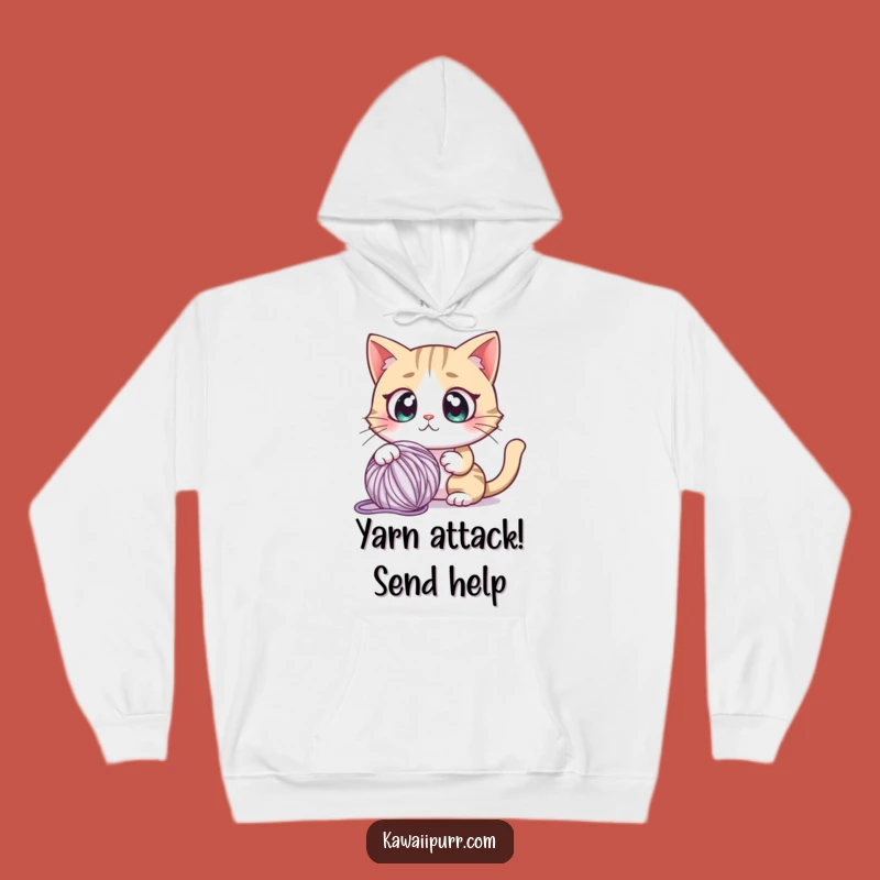 Funny Startled Cat Hoodie: Cozy & Shocking Feline Sweatshirt Gift