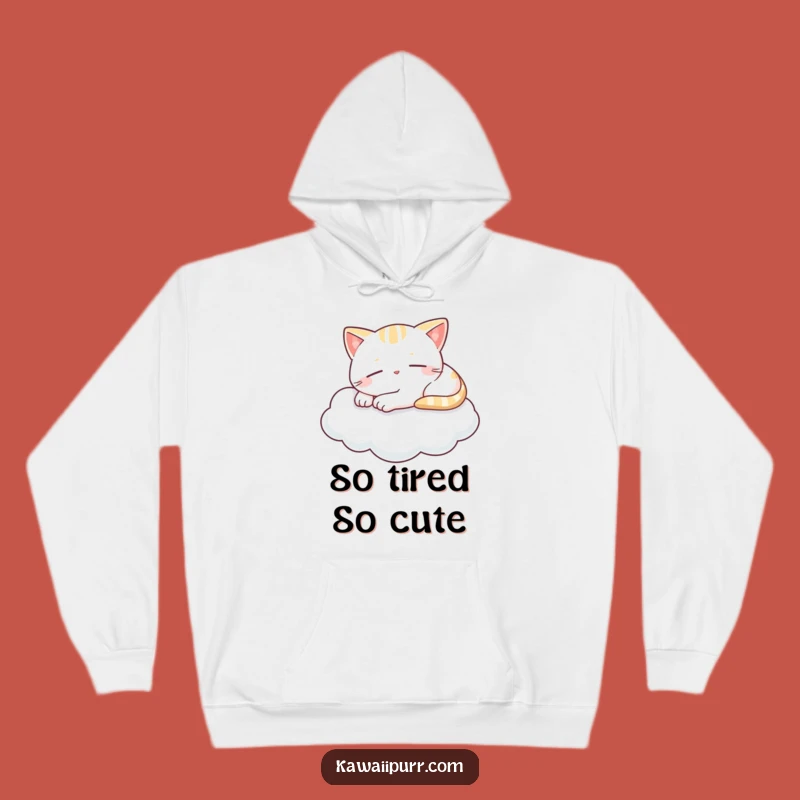 Funny Kawaii Cloud Cat Hoodie: Cozy Comfort for Dreamy Days