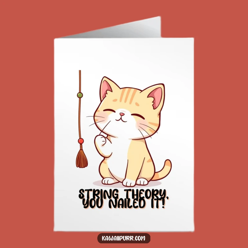 Free Printable Congrats Card: Determined Feline Fun, Humorous Downloadable Message
