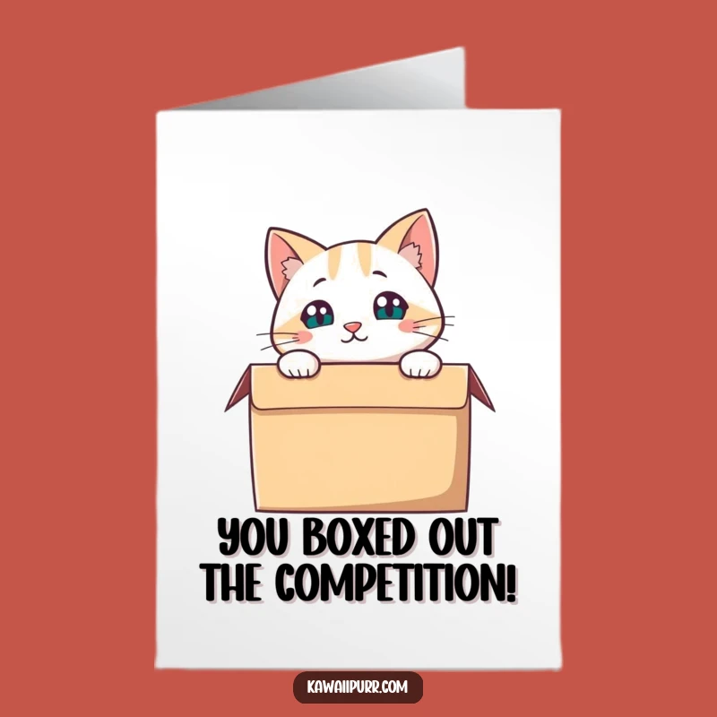 Free Printable Congrats Card: Cat Box Surprise, Hilarious Downloadable Gift!