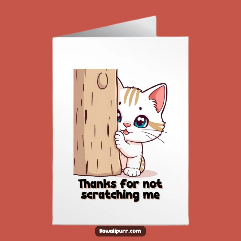Free Printable Thank You Card: Funny Mischievous Cat Gratitude, Downloadable Gift!