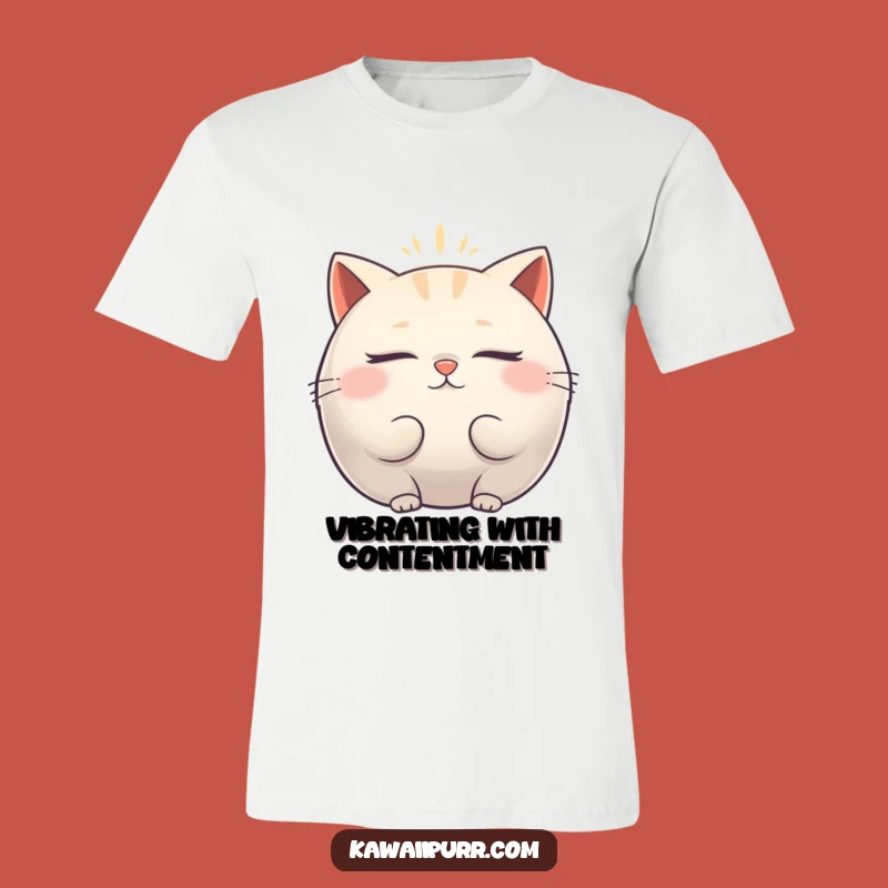 Funny Fat Cat Zen T-Shirt - Relaxing Aura & Calm Humor