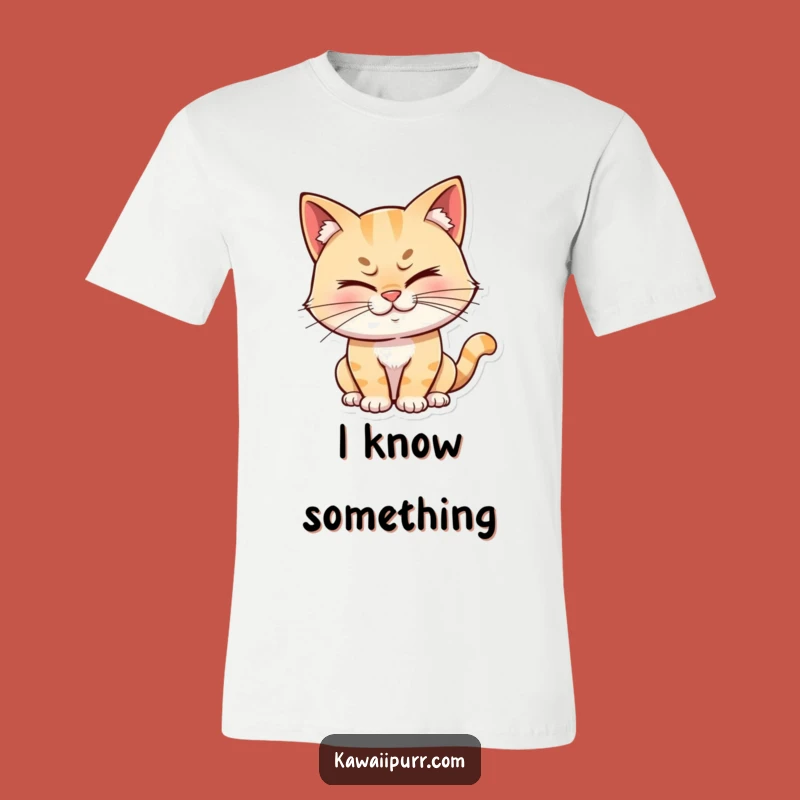Funny Winking Cat T-Shirt: Mischievous Grin Character Tee Gift