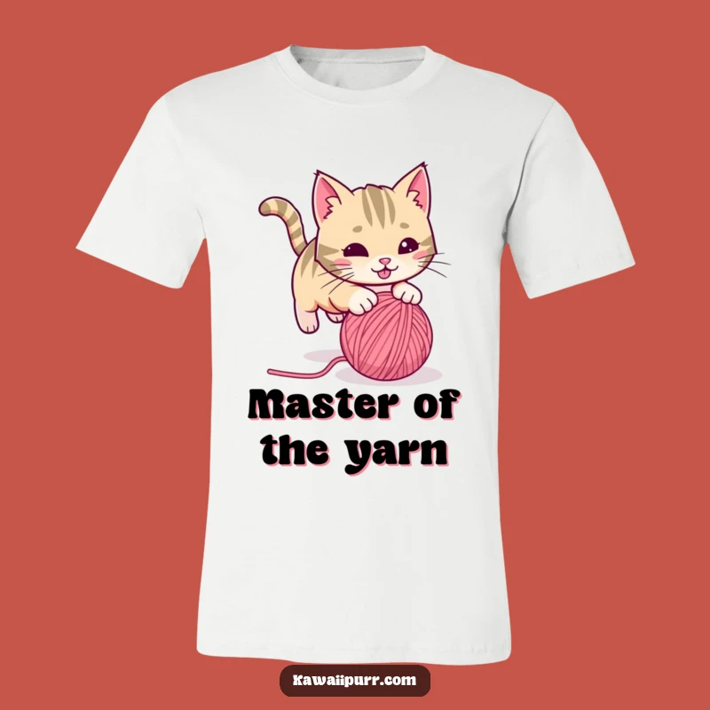 Funny Playful Cat Yarn Shirt A Mischievous Feline Friend Funny Gift Tee