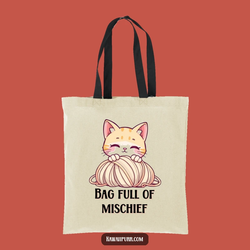 Funny Curious Cat Tote Bag: Carry Your Playful Spirit