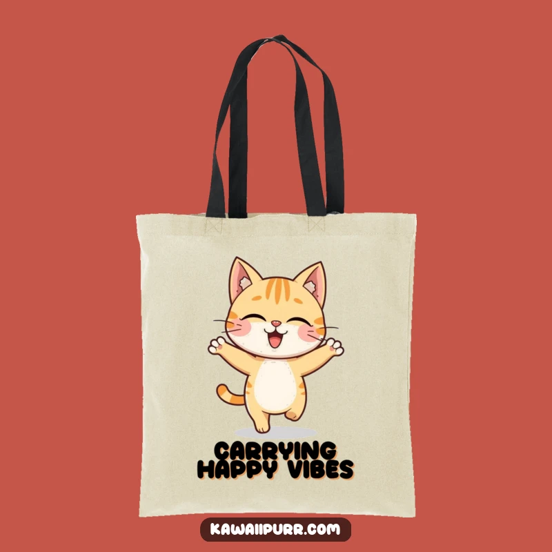 Funny Cat Hop Tote Bag: Chic Character Accessory, Practical & Hilarious Gift