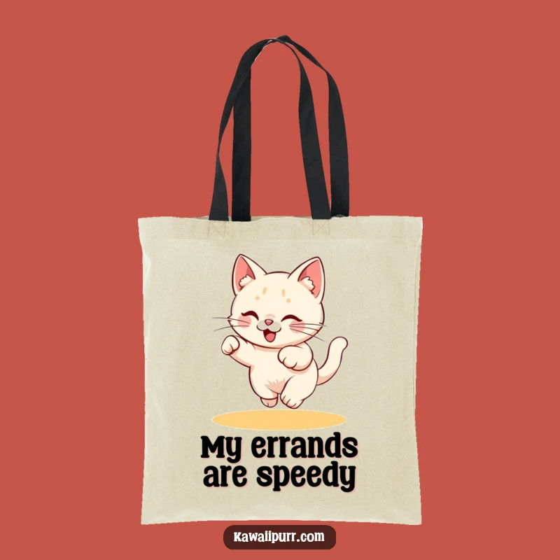 Funny Cat Laser Chase Tote Bag - Carry Your Energetic Spirit