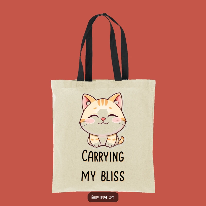 Funny Content Cat Tote Bag: Carry Your Calm Wherever You Go